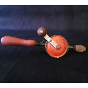 Antique Vintage Millers Falls 77 Single Speed Hand Drill Egg Beater Crack Tool
